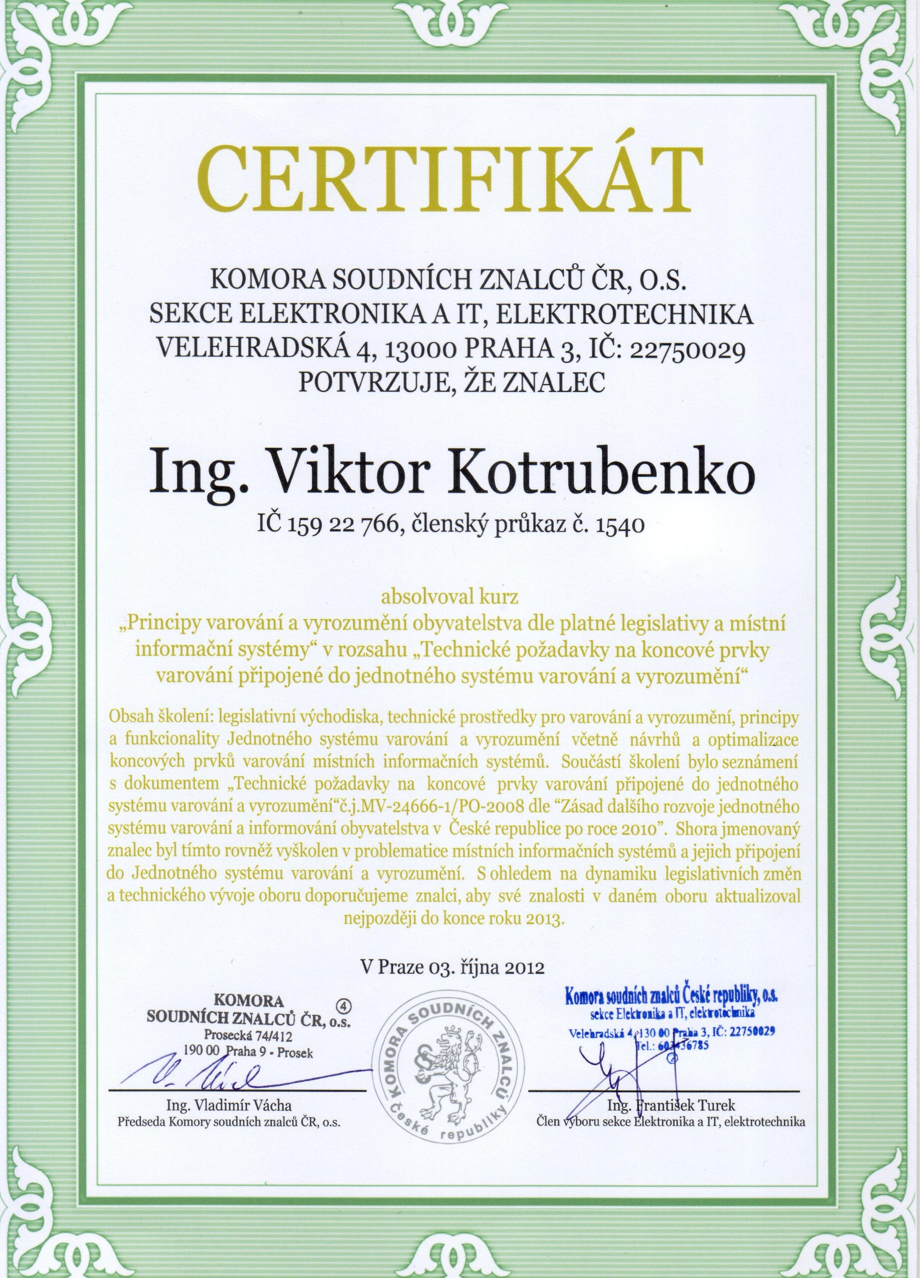 Principy varování a vyrozumění obyvatelstva